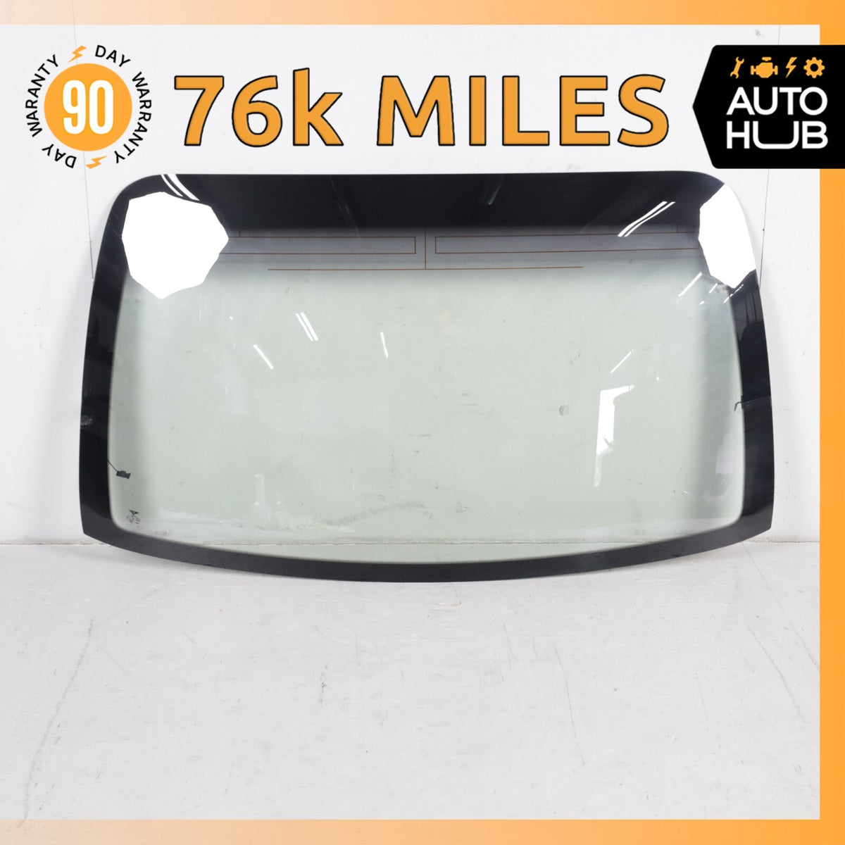 06-13 Bentley Continental Flying Spur Rear Windshield Wind Shield Glass OEM 76k - photo 1