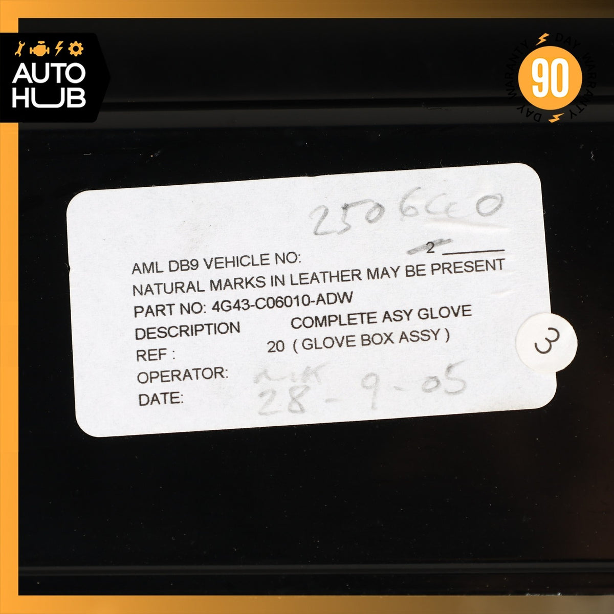 05-16 Aston Martin DB9 Dashboard Dash Glove Box Glovebox 4G43C06010ADW OEM 34k - photo 17