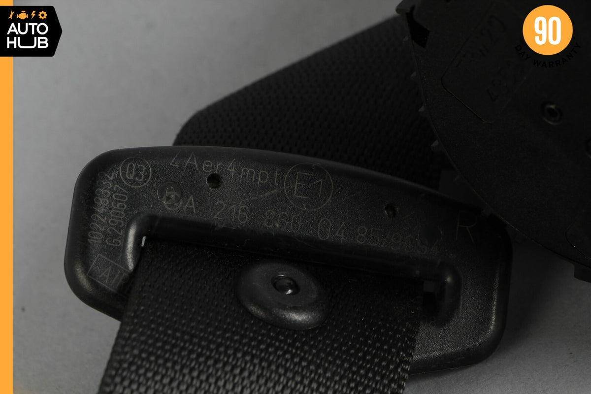 07-10 Mercedes W216 CL550 CL63 AMG Front Right Passenger Seat Belt Black OEM - photo 11