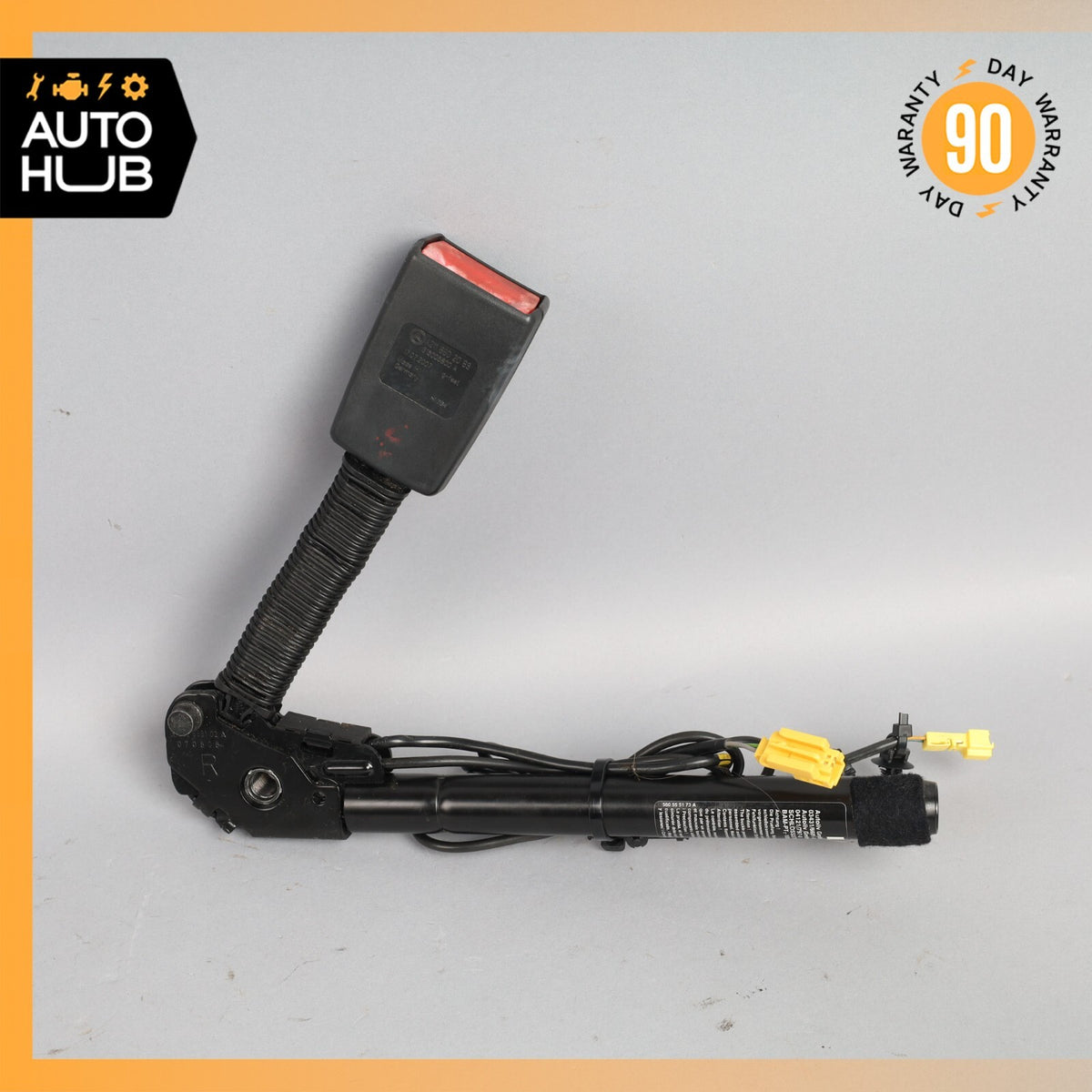 07-09 Mercedes W211 E350 CLS550 Front Right Side Seat Belt Buckle Black OEM - photo 6