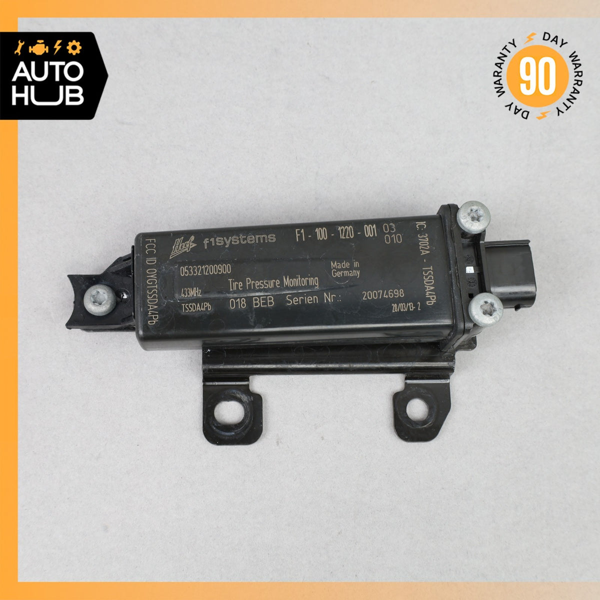 Aston Martin DB9 Tire Pressure Monitor Sensor Unit AD431A192AA OEM 22k - photo 2