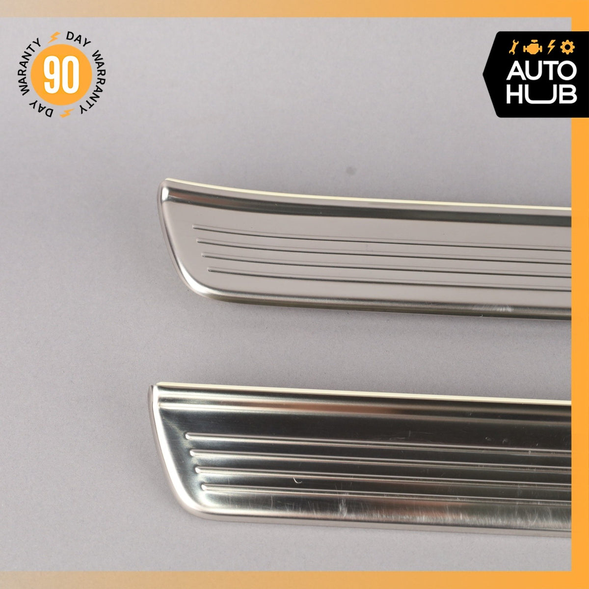 Mercedes W222 S450 S600 Front & Rear Illuminated Door Step Sill Panel Set OEM - photo 6