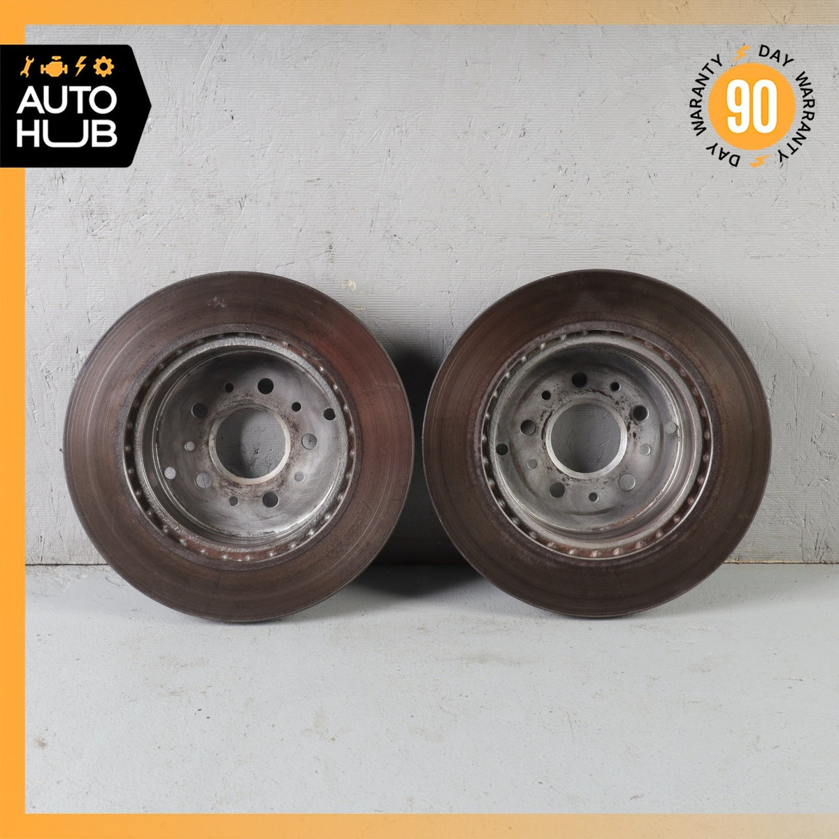 04-06 Maserati Quattroporte M139 Rear Brake Rotors Disc Left & Right Set OEM 84k - photo 7