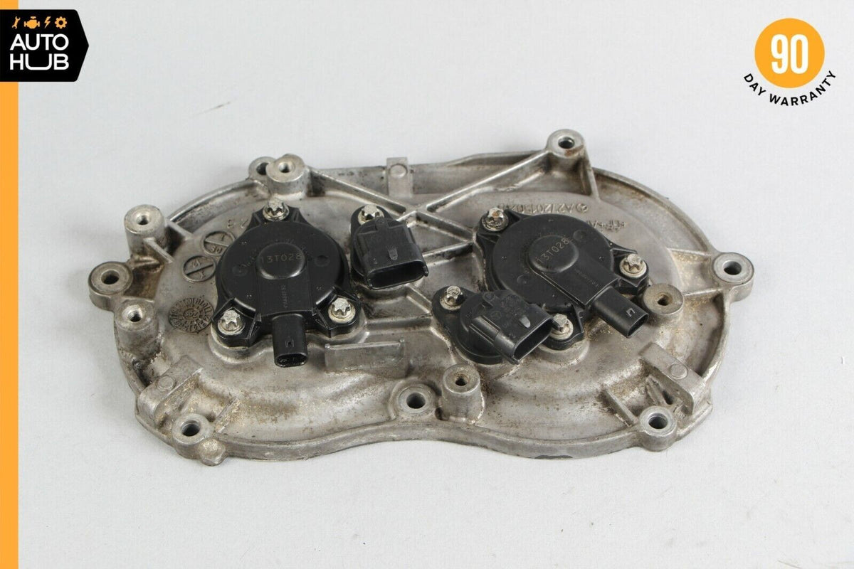 Mercedes W221 S550 E350 Front Left Side Engine Timing Chain Cover Plate OEM - photo 1