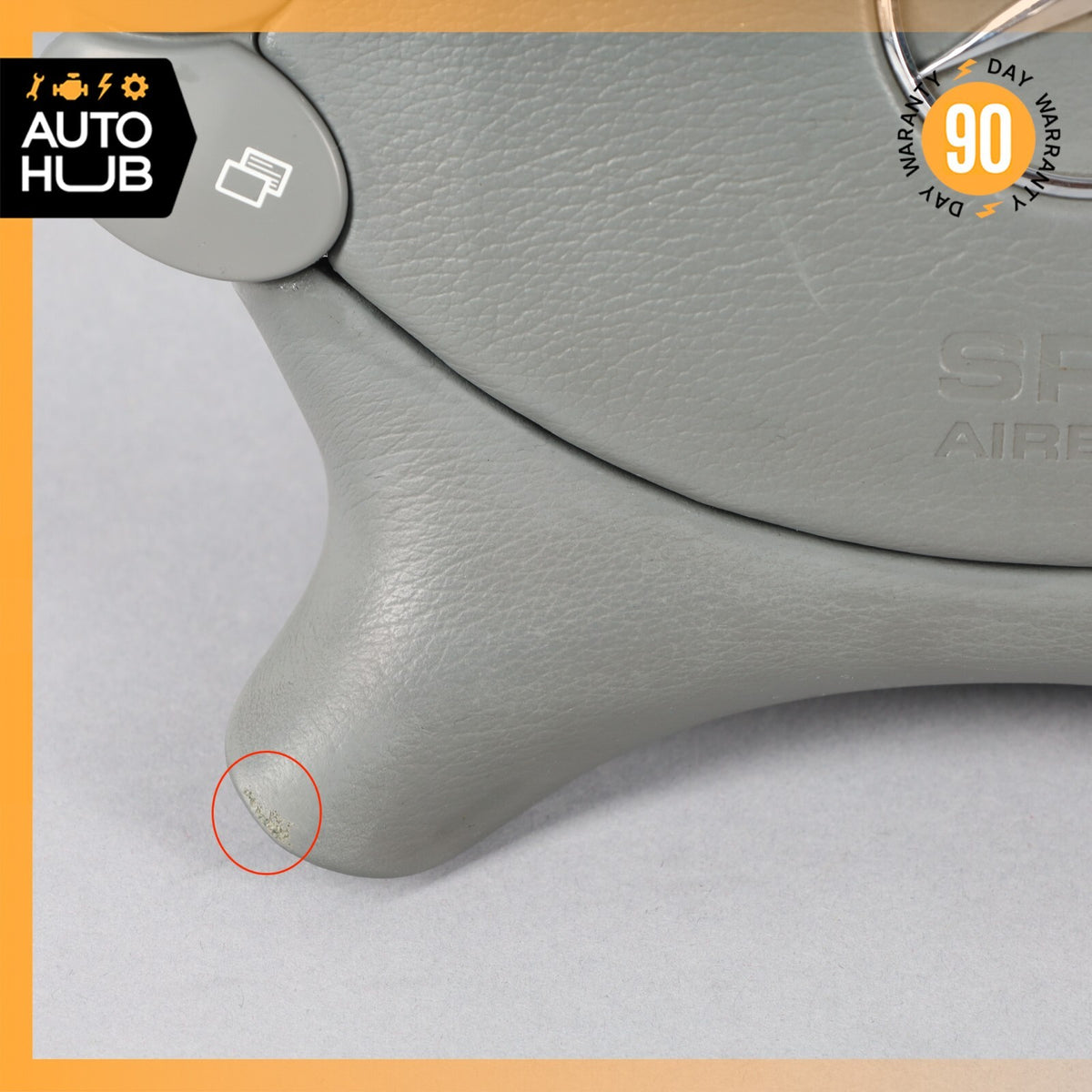 Mercedes R230 SL500 SL55 AMG CLK500 E350 Steering Wheel Airbag Air Bag Gray OEM - photo 5