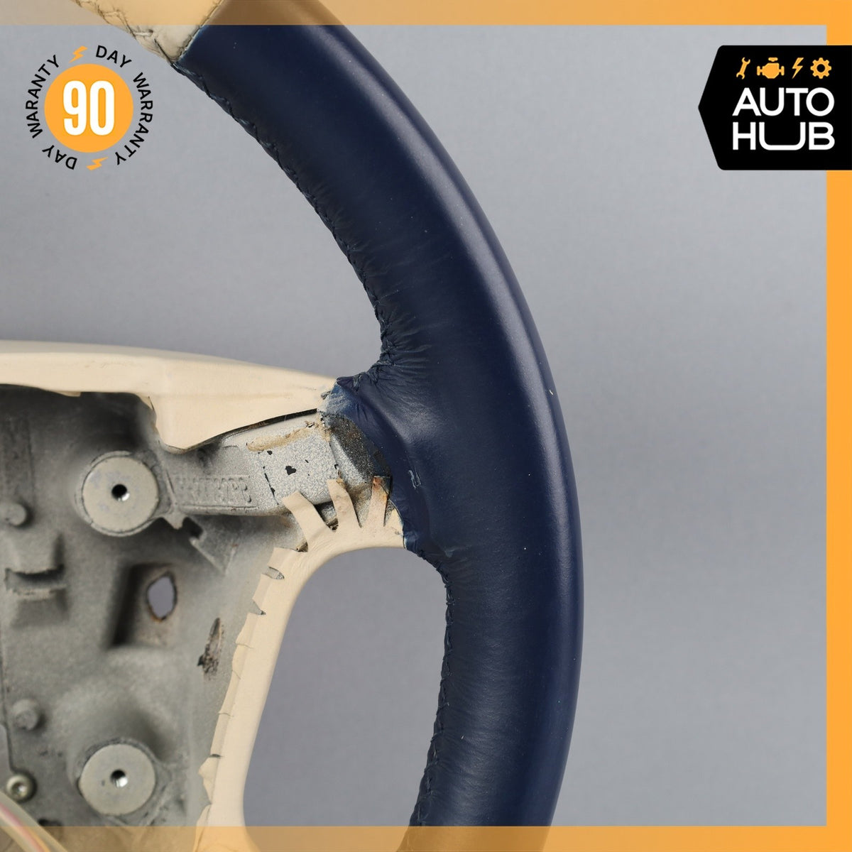99-02 Bentley Arnage Steering Wheel Beige Blue PH27727PB OEM 42k - photo 4