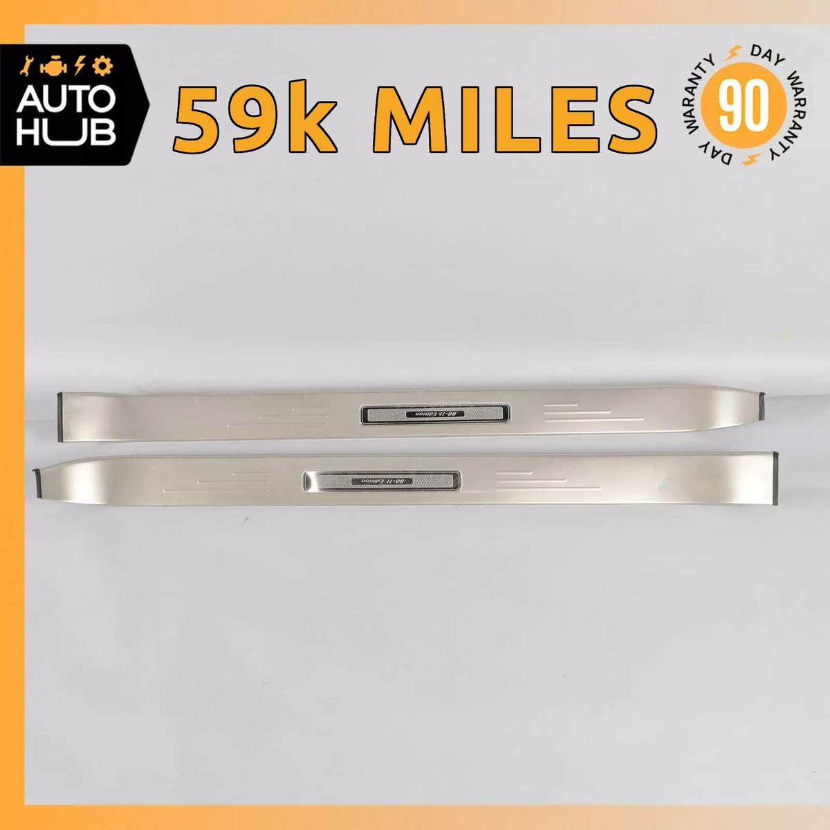 Bentley Continental GTC Left & Right Side Outer Door Step Sill Sills OEM 59k - photo 1