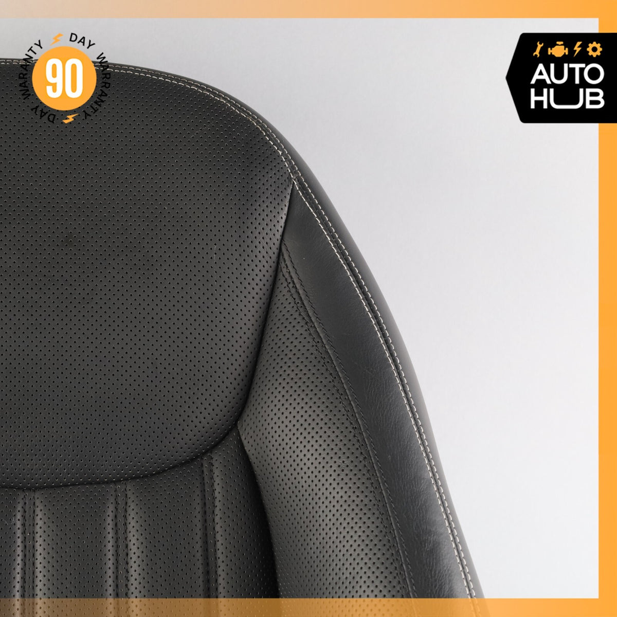09-12 Mercedes R230 SL550 Top Upper Seat Cushion Right Side Nappa Black OEM 37k - photo 4