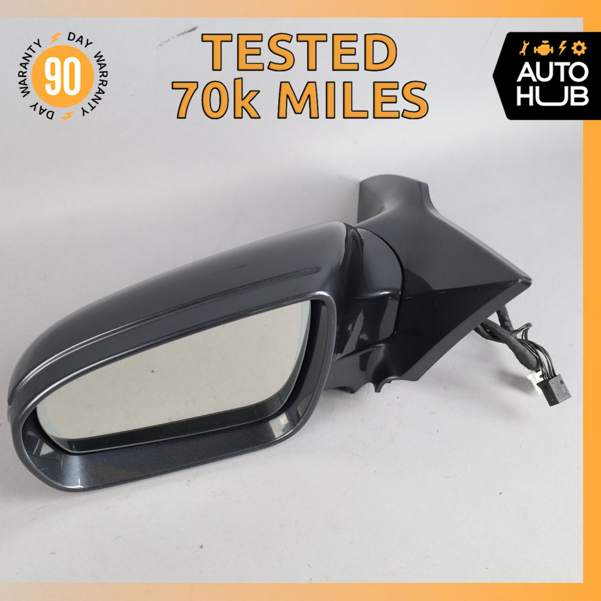09-12 Mercedes R230 SL550 SL63 Left Side Rear View Door Mirror OEM 70k - photo 1