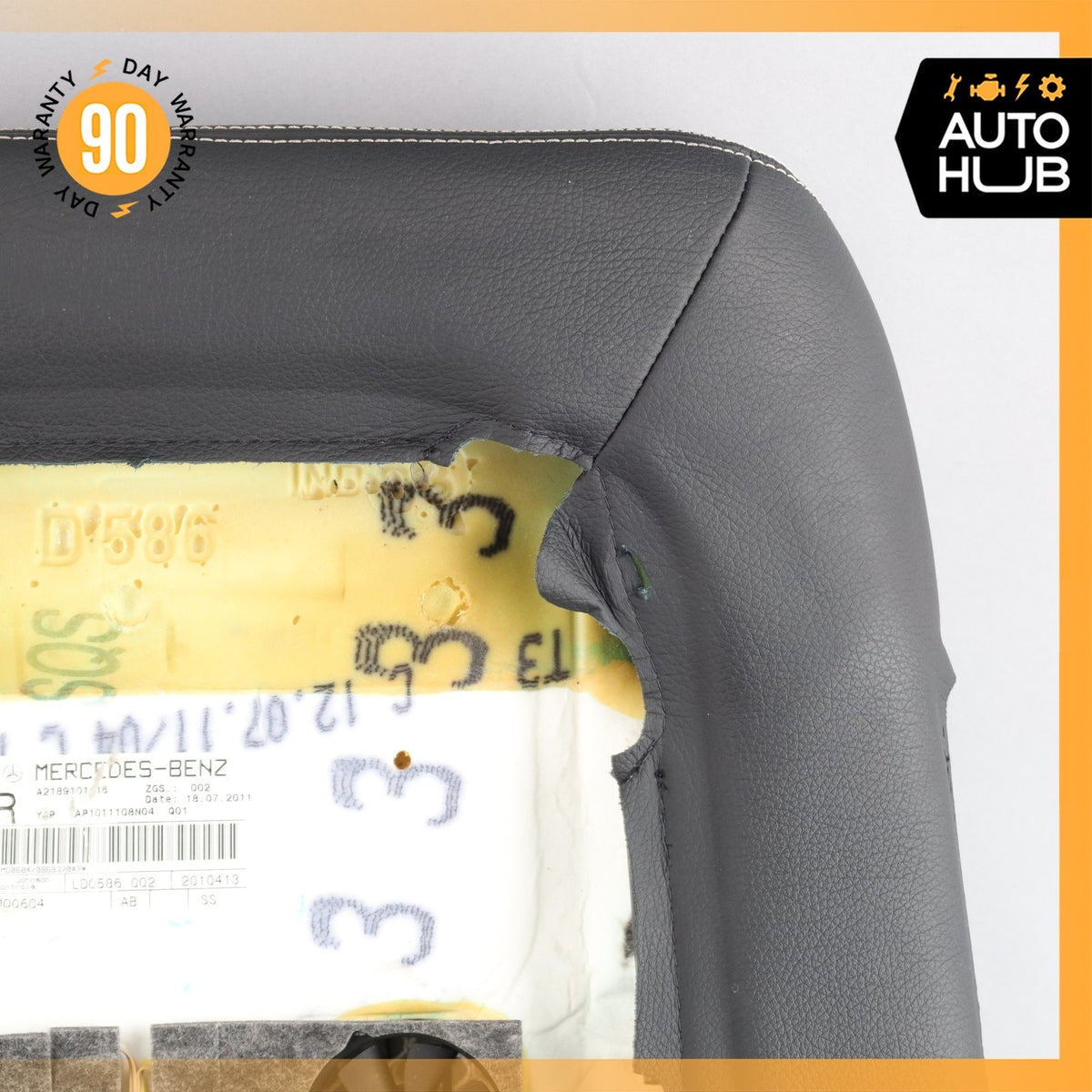 12-14 Mercedes W218 CLS550 Top Upper Seat Cushion Front Right Side Black OEM - photo 12