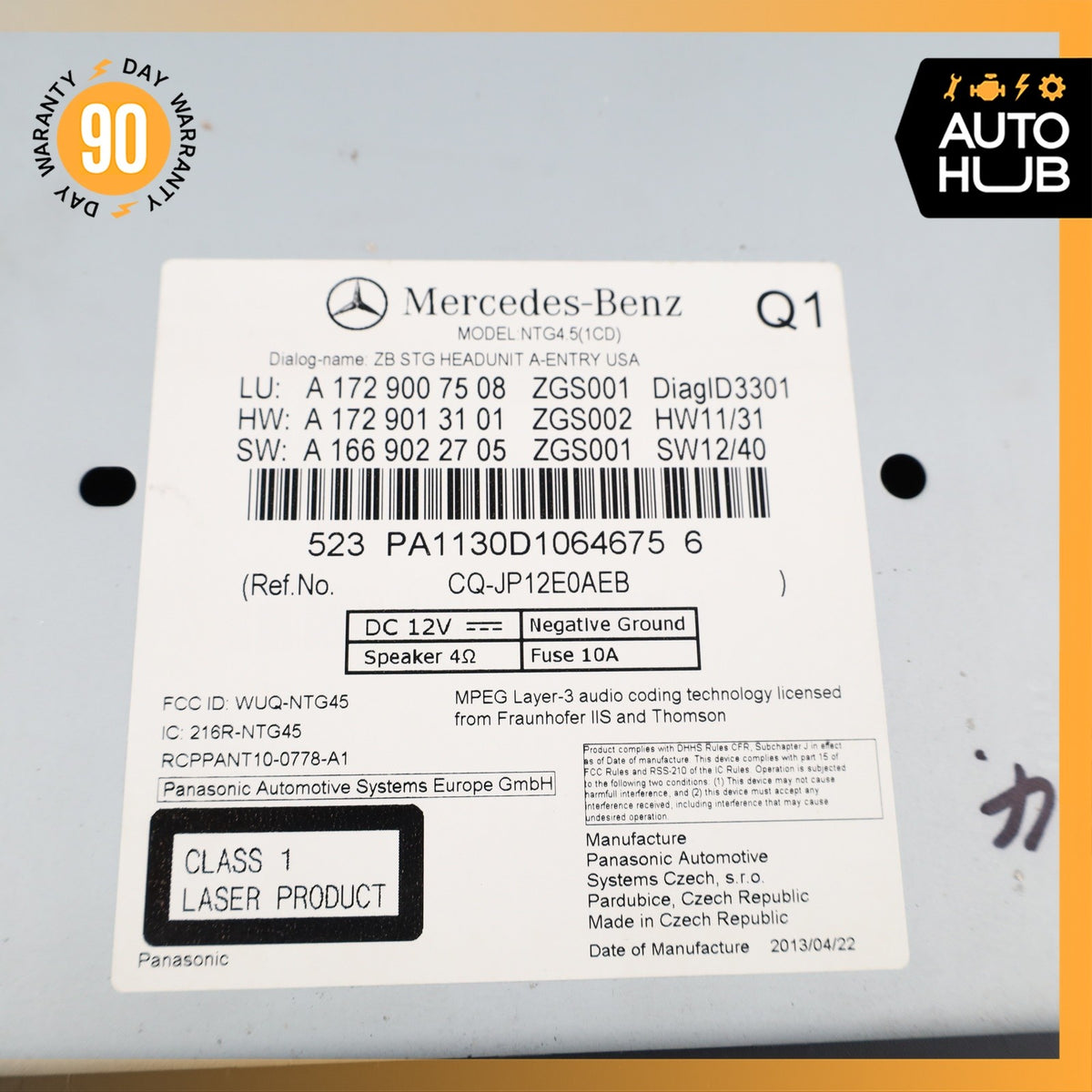 Mercedes R172 SLK250 SLK350 Navigation Command Head Unit DVD CD Audio OEM 71k - photo 11