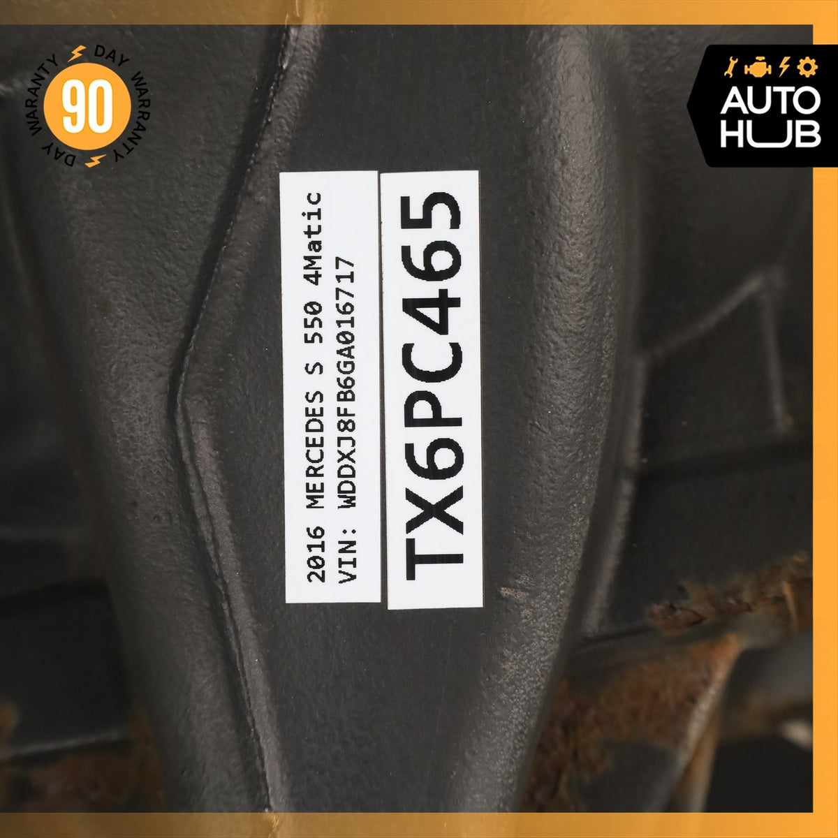14-17 Mercedes W222 S550 4Matic Rear Axle Differential Carrier 2.65 Ratio OEM - photo 15