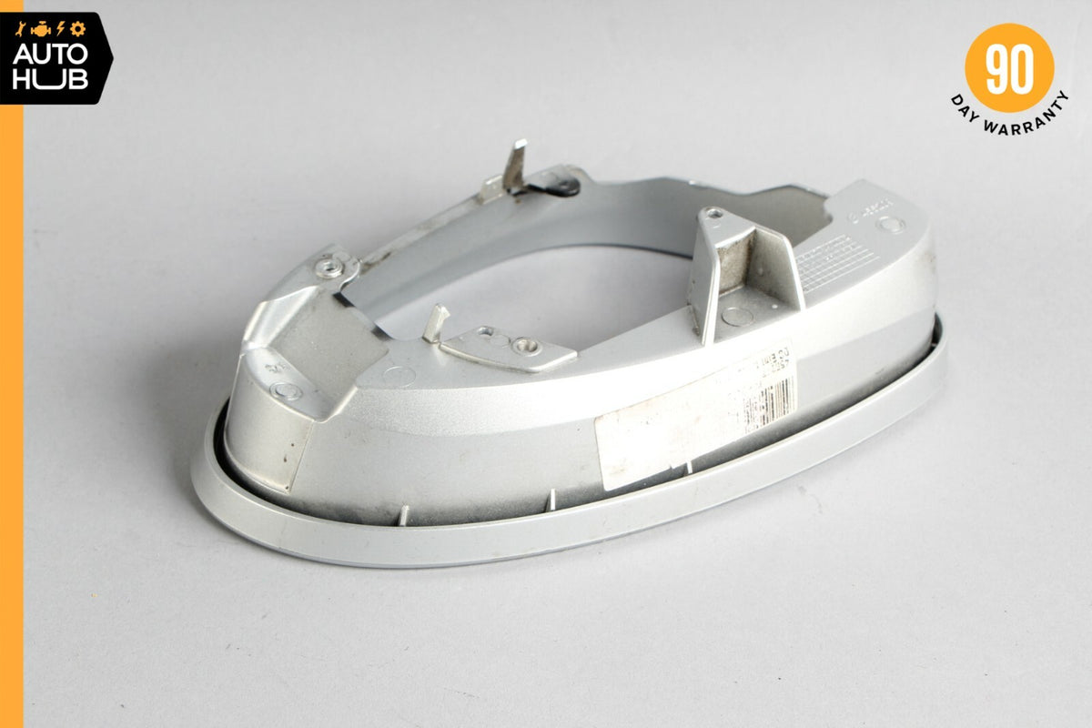 06-09 Mercedes W221 S550 CL63 Left Side Rear View Door Mirror Frame Silver OEM - photo 4