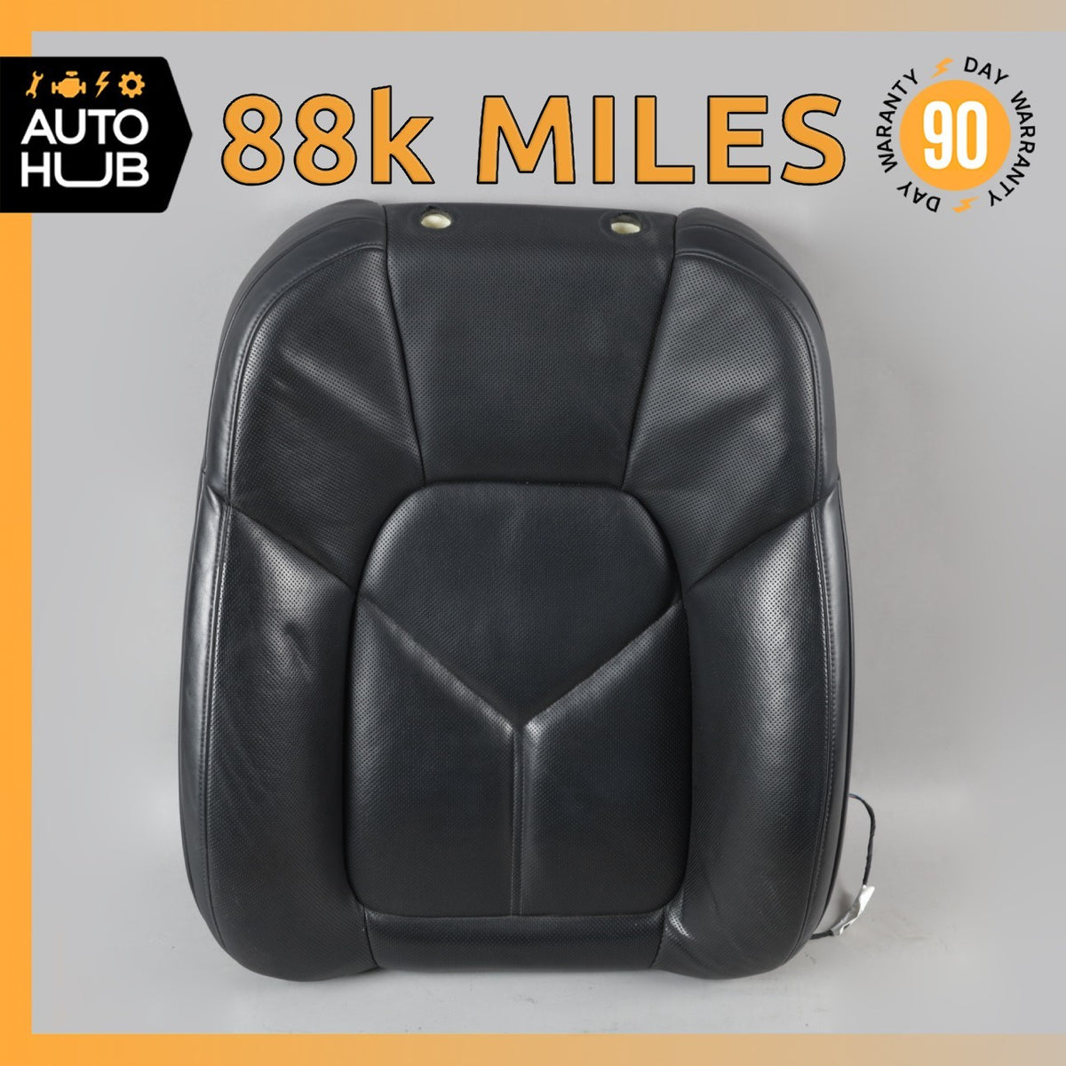 15-18 Porsche Macan S 95B Front Left Side Seat Upper Cushion Leather Black OEM - photo 1