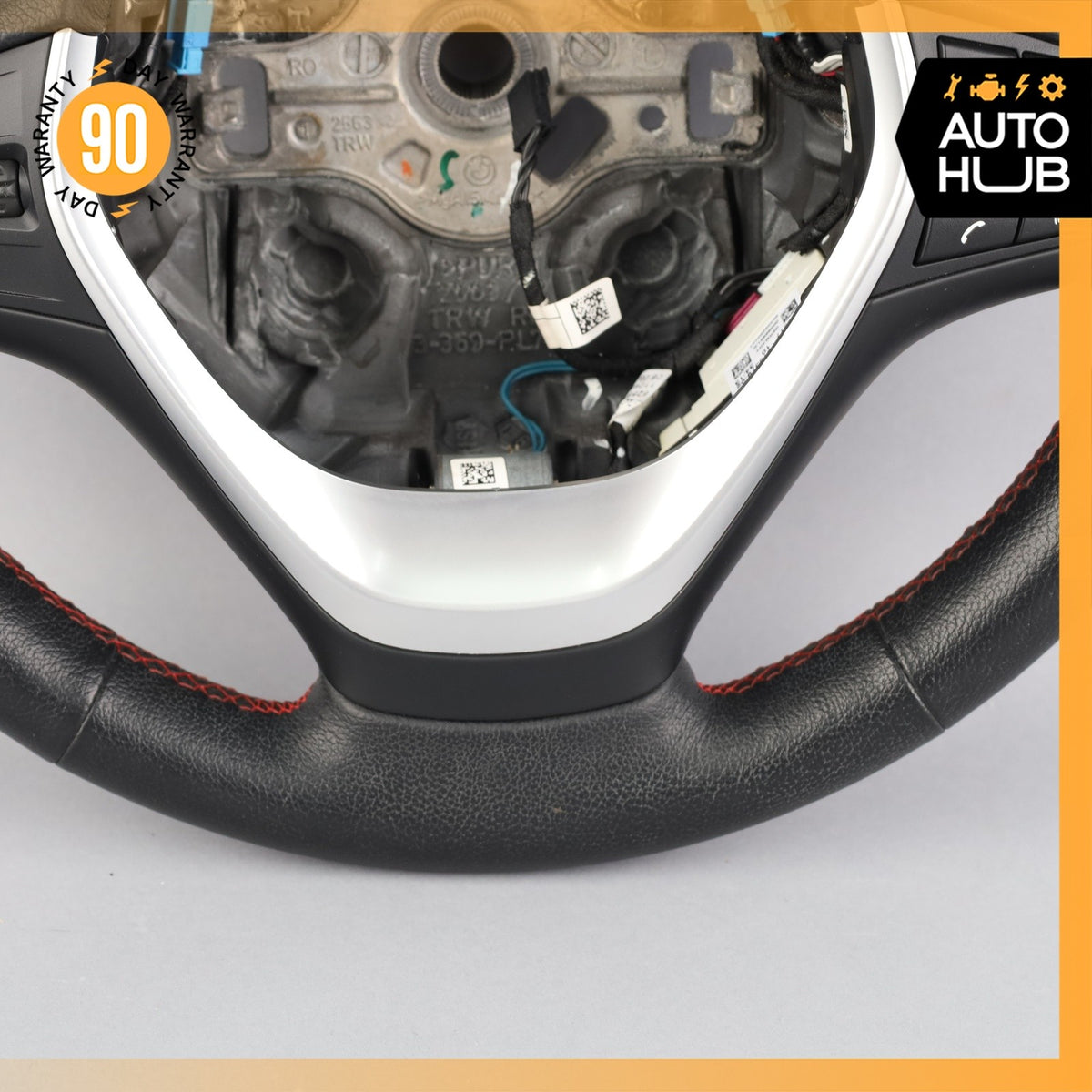 12-17 BMW F32 435i 428i Sport Leather Steering Wheel 32306863347 OEM - photo 6