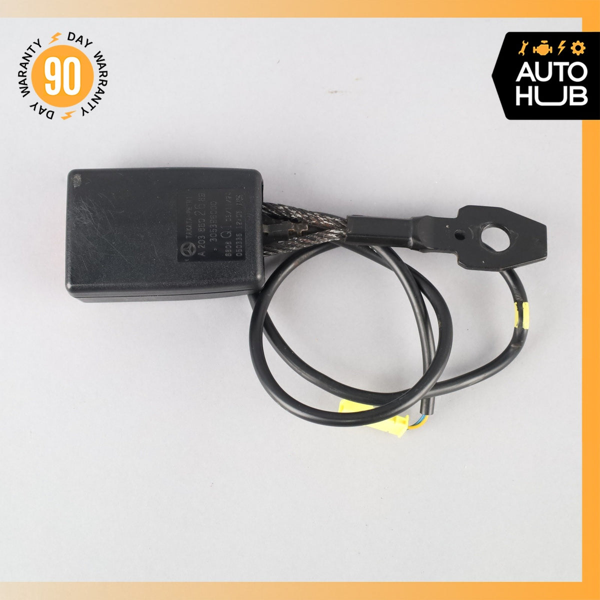 03-09 Mercedes W209 CLK500 CLK55 Front Left or Right Seat Belt Buckle Black OEM - photo 8