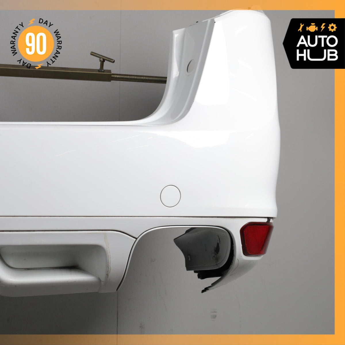11-14 Porsche Cayenne 958 Rear Bumper Cover Assembly White OEM - photo 3