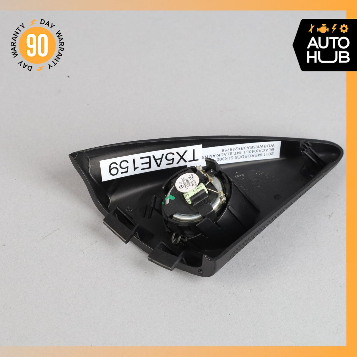 05-11 Mercedes R171 SLK300 SLK55 Left Side Door Tweeter Speaker Cover Black OEM - photo 6