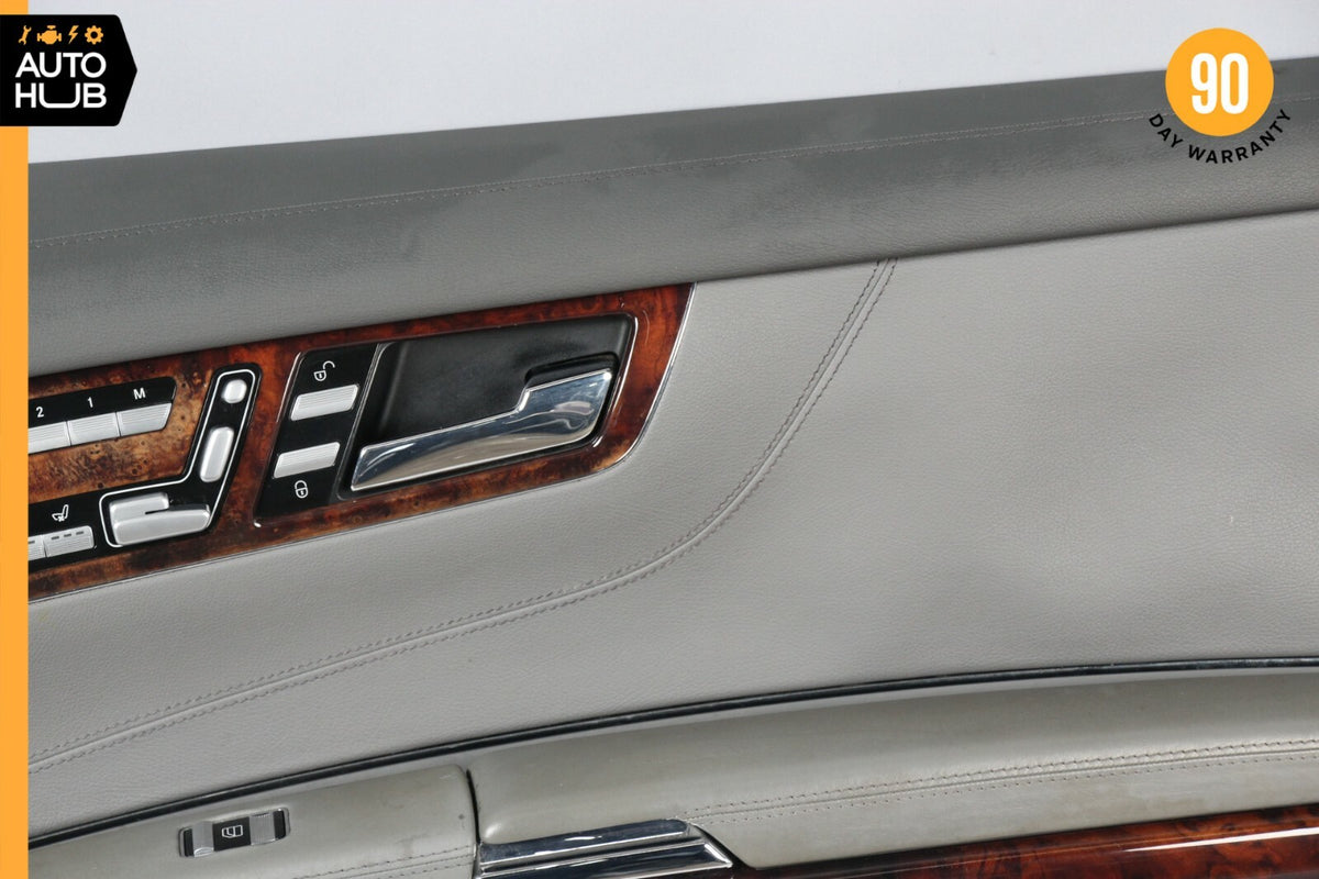 07-10 Mercedes W216 CL550 Front Right Side Interior Door Panel Nappa Gray OEM - photo 3