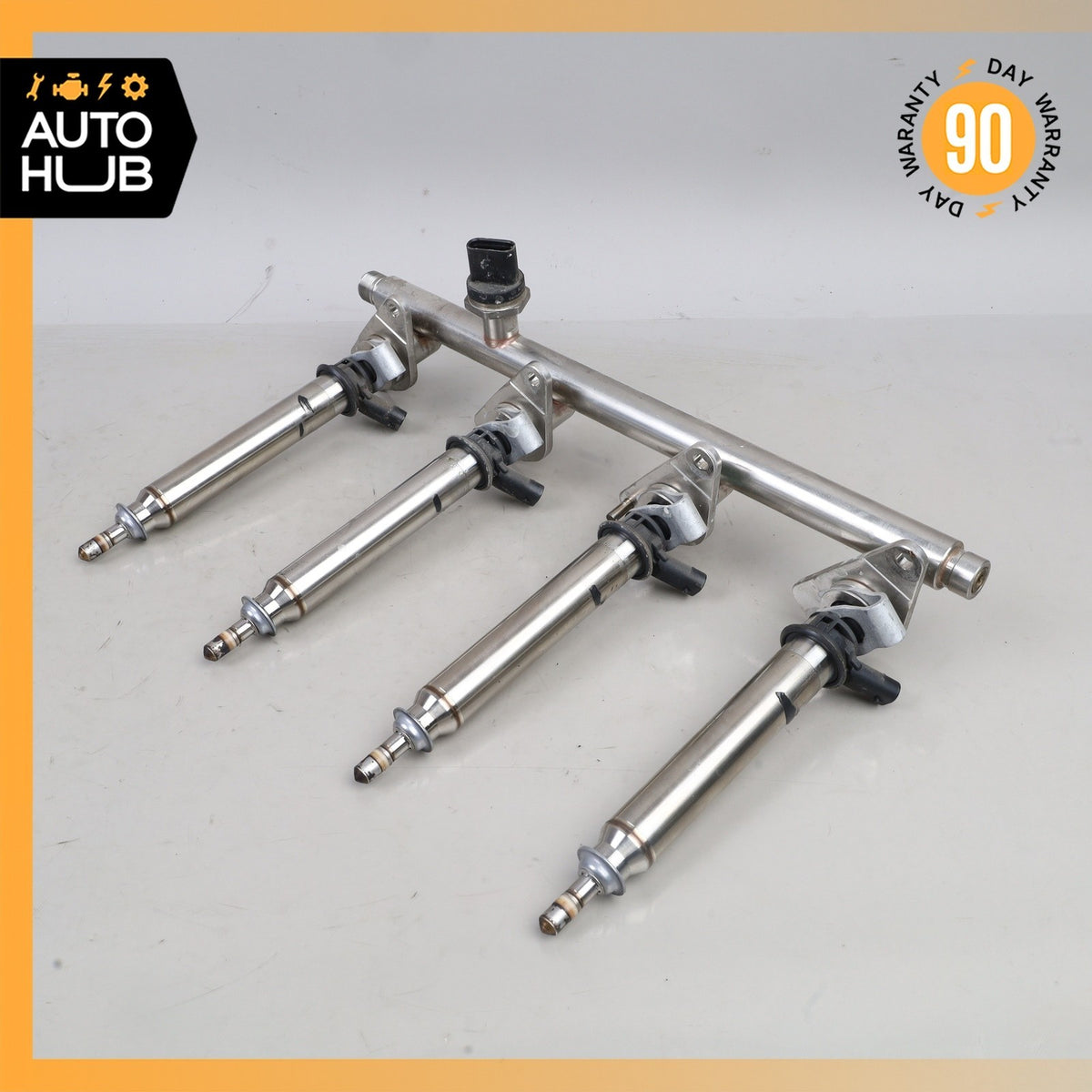 15-23 Mercedes W205 C63 AMG E300 Fuel Rail Line w/ Injectors OEM - photo 2
