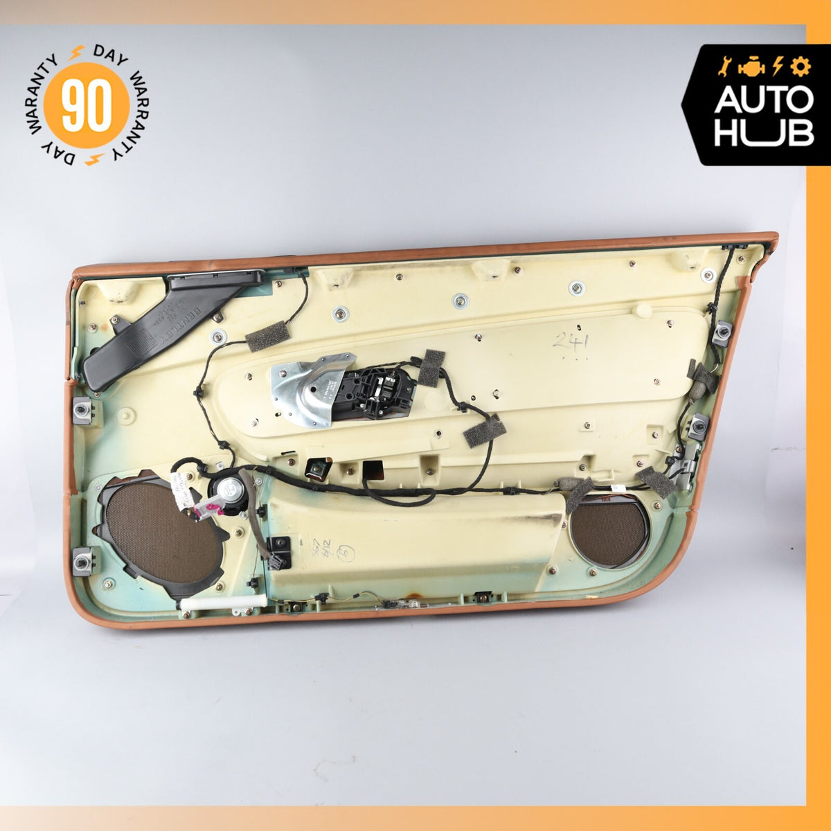 03-10 Bentley Continental GT Left Driver Side Interior Door Panel Brown OEM 53k - photo 12