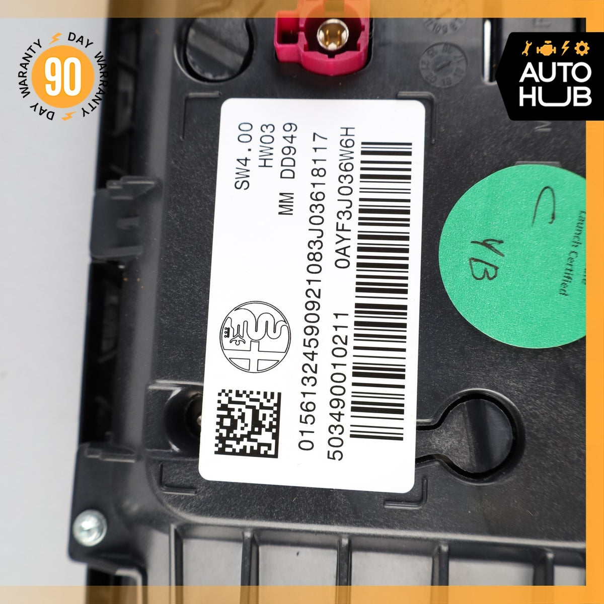17-22 Alfa Romeo Stelvio 8.8' Information Navigation Display Screen Monitor OEM - photo 13