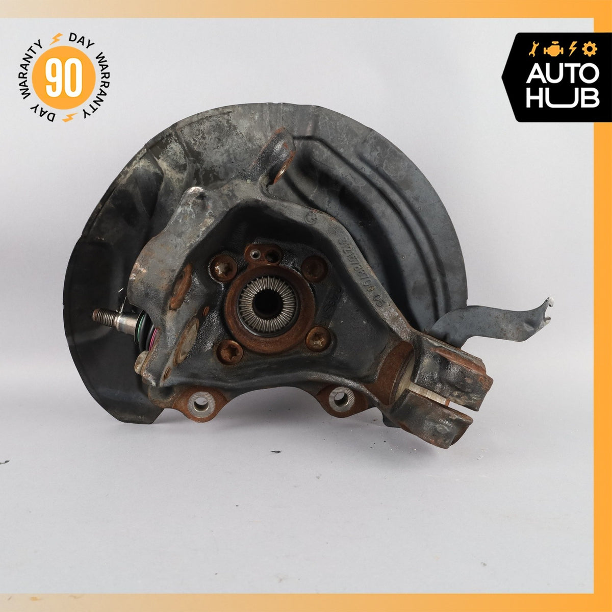 13-15 BMW E84 X1 AWD Front Right Side Spindle Knuckle Hub w/ Shield OEM 48k - photo 8