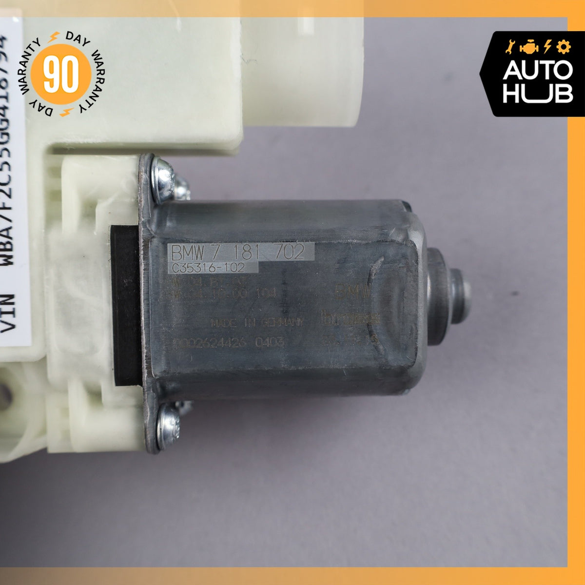 BMW G12 750Li Front Right Door Window Regulator Motor 7455082 OEM - photo 9