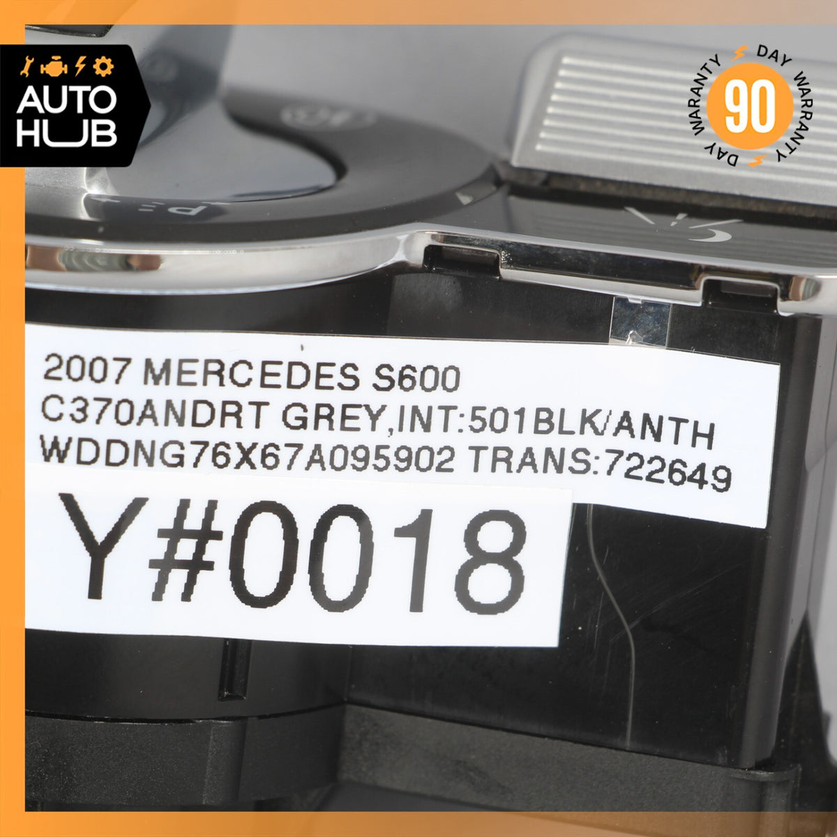 07-14 Mercedes W221 S600 S63 AMG CL550 Headlight Switch Night Vision Control OEM - photo 9