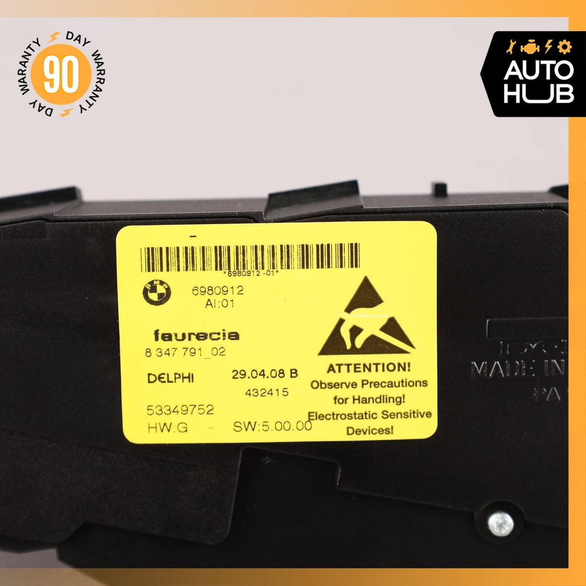 BMW E60 535i Front Right Side Memory Seat Adjustment Control Switch OEM - photo 8