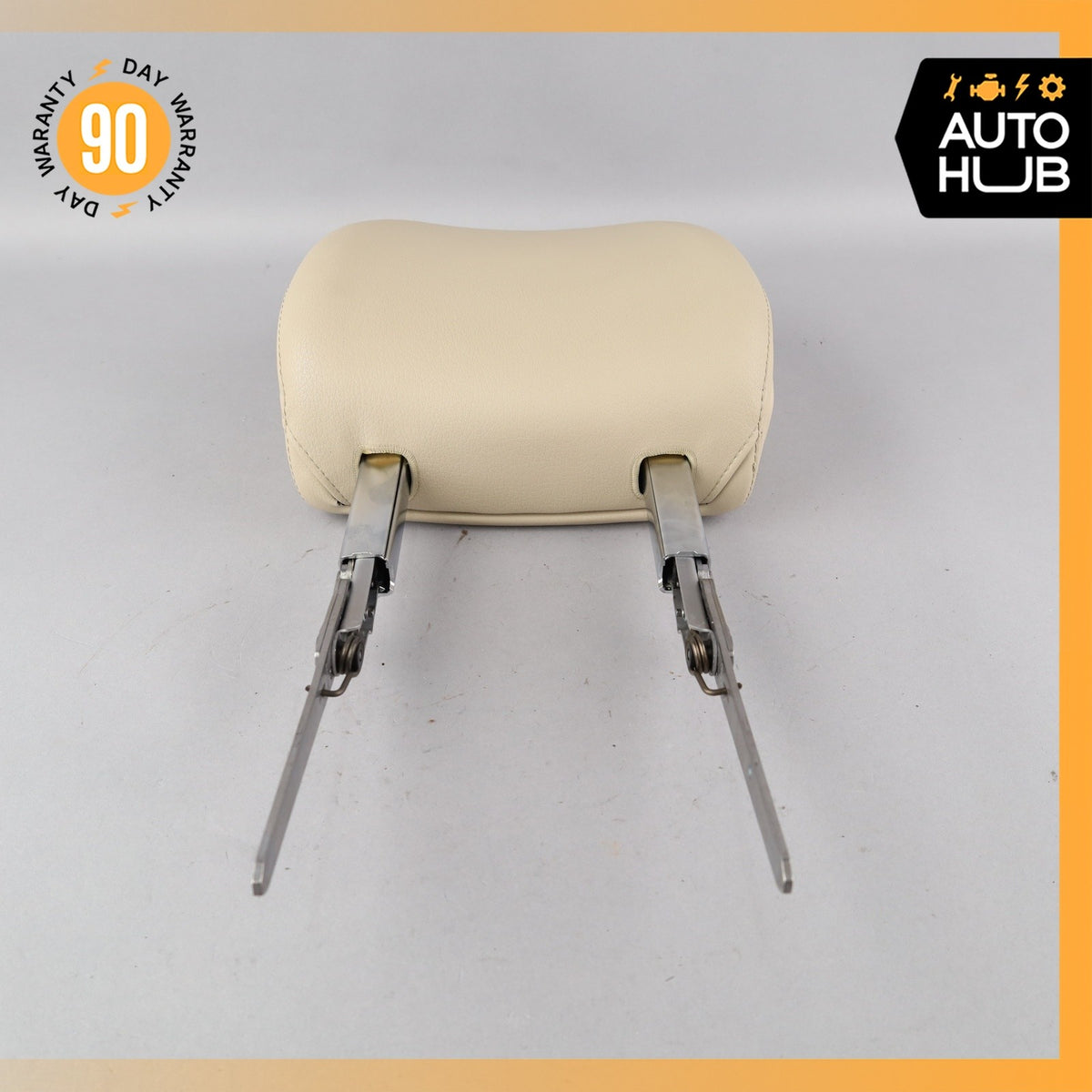 Audi 4M Q7 Front Left Side Seat Cushion Headrest Head Rest Beige OEM 87k - photo 12