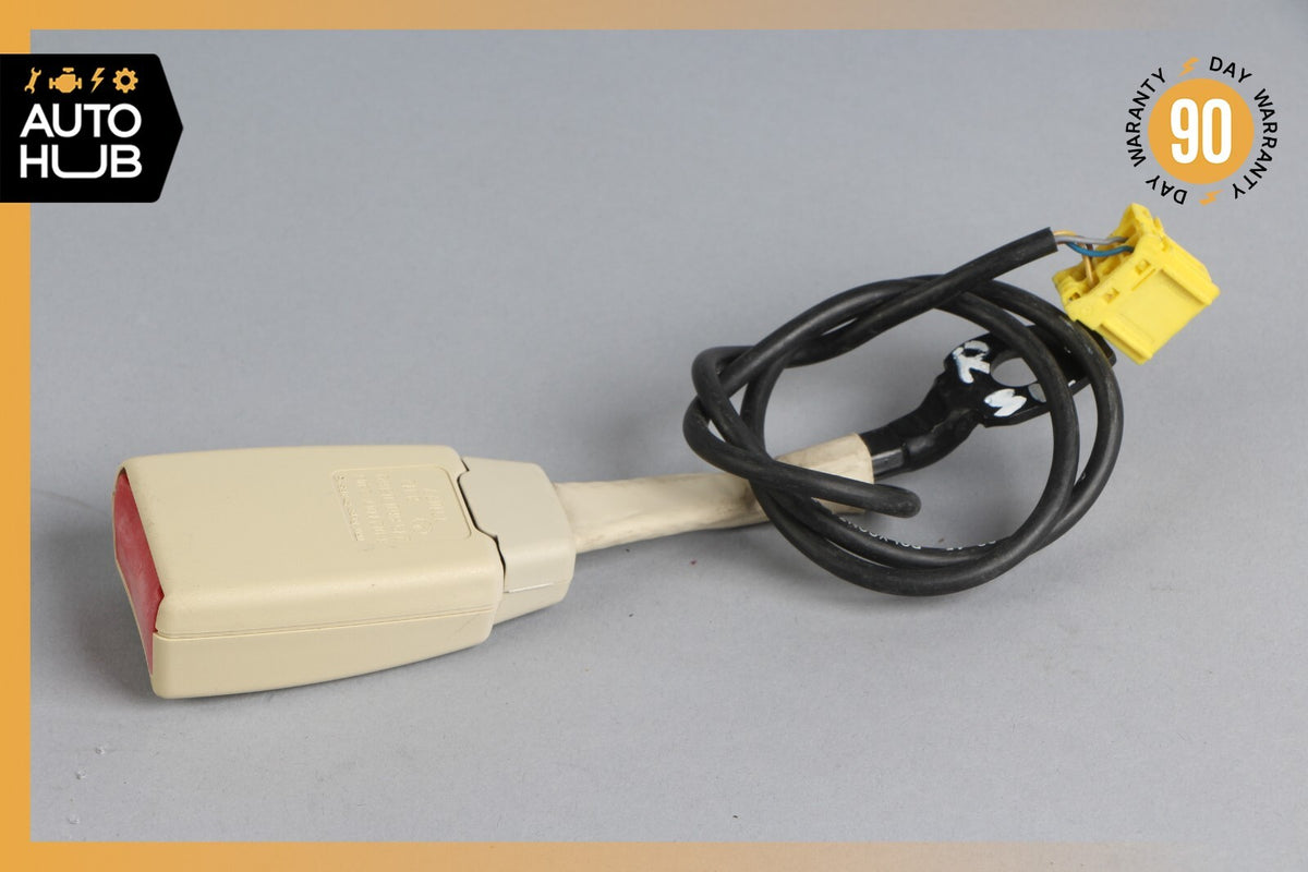 03-06 Mercedes R230 SL500 SL55 Front Left or Right Seat Belt Buckle Beige OEM - photo 7