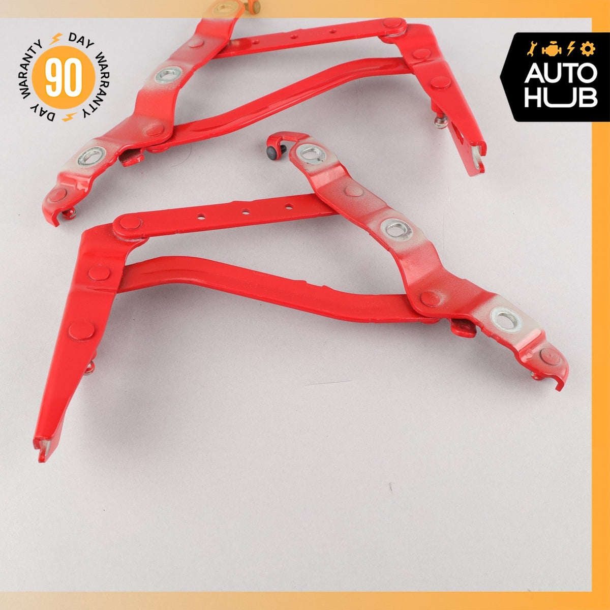 Audi A5 S5 Convertible Trunk Boot Left & Right Lid Hinge Set Red OEM - photo 9
