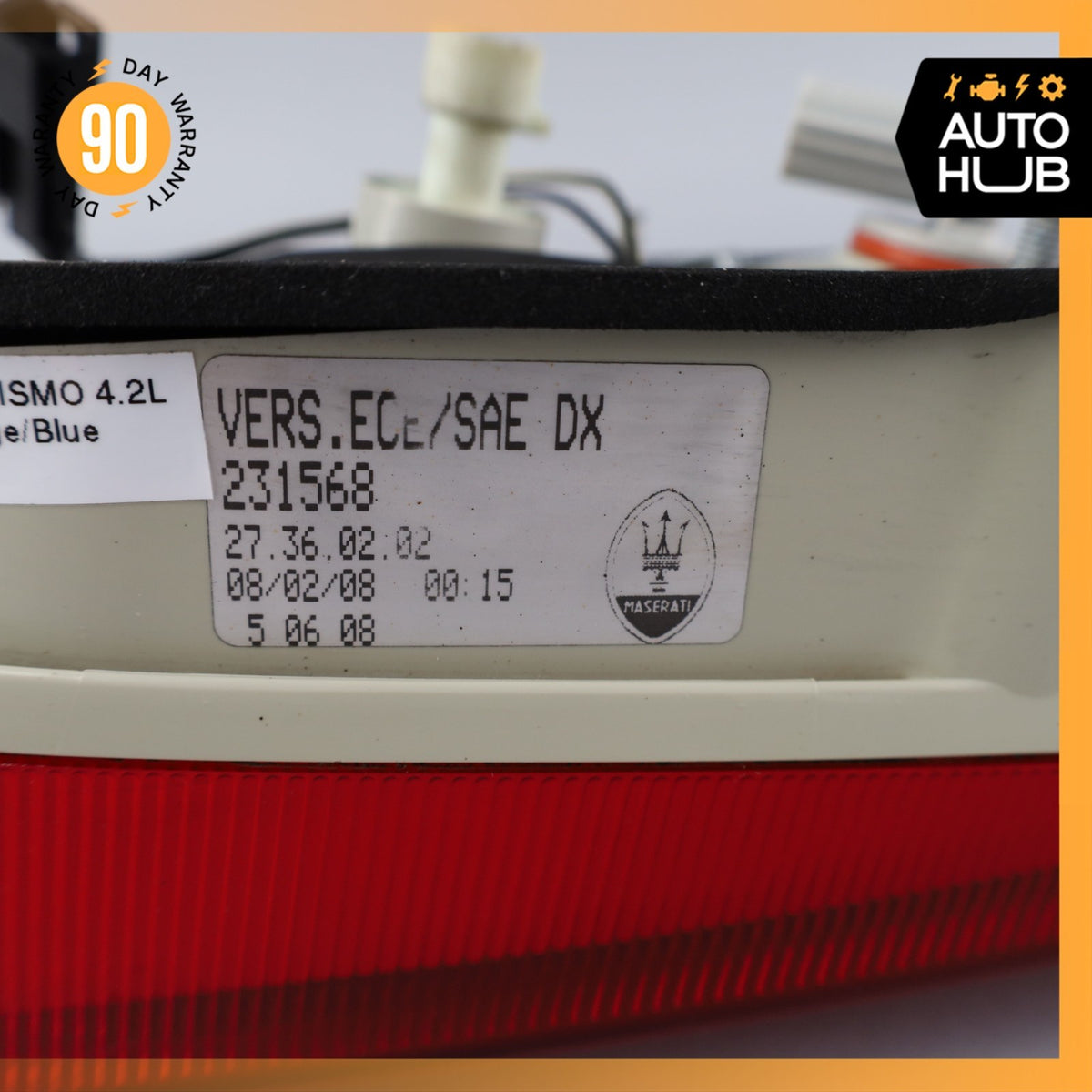 08-16 Maserati GranTurismo M145 Right Side Inner Tail Light Lamp 231568 OEM 47k - photo 15