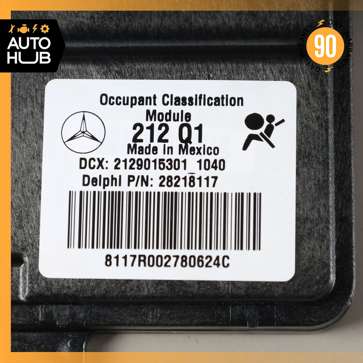 10-13 Mercedes W212 E350 E400 E550 Seat Occupancy Module Right Side OEM 58k - photo 6