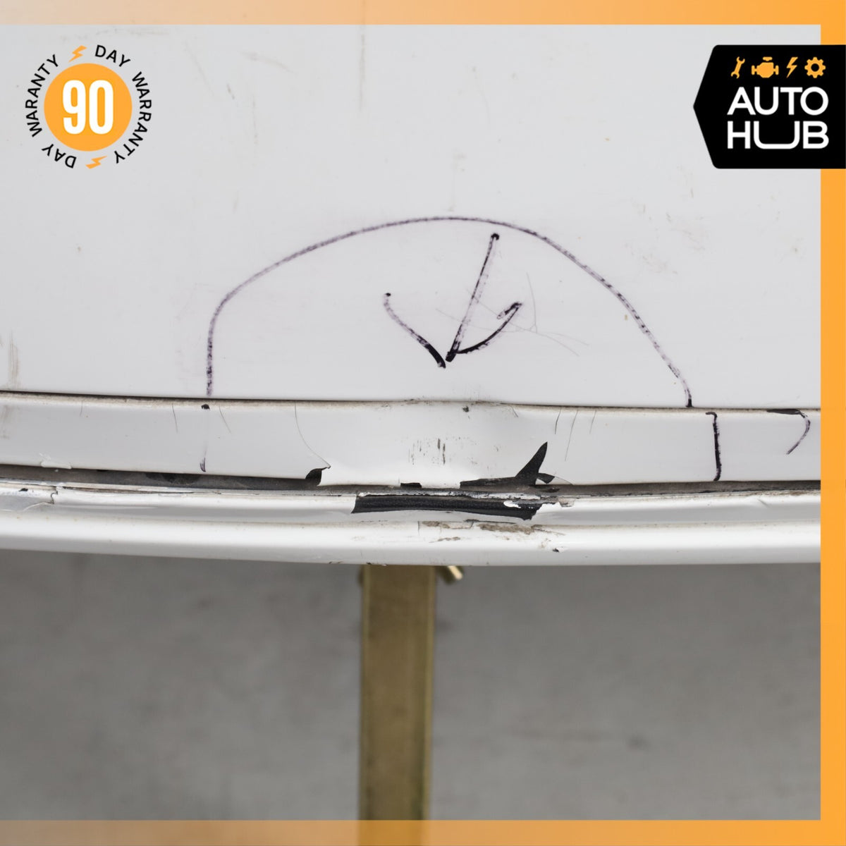 11-14 Porsche Cayenne 958 Rear Bumper Cover Assembly White OEM - photo 5