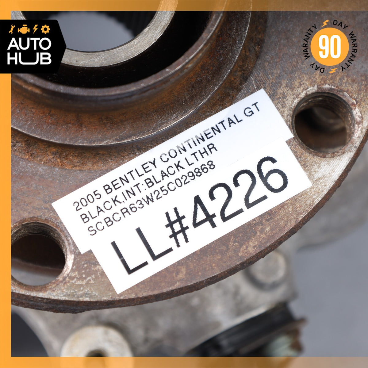Bentley Continental GT Flying Spur Rear Right Side Spindle Knuckle Hub OEM - photo 16