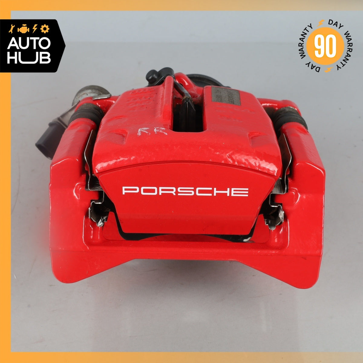 15-25 Porsche Macan 95B Rear Brake Calipers Left & Right Set w/ Actuator Red OEM - photo 12