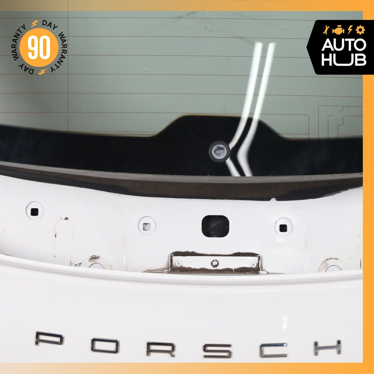 14-16 Porsche Panamera 970 Trunk Lid Liftgate Tailgate Hatch Shell White OEM - photo 6