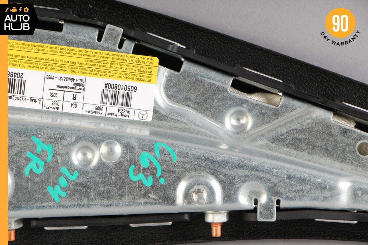 08-15 Mercedes W204 C63 GLK350 Seat Airbag Air Bag SRS Front Right Side OEM 72k - photo 9