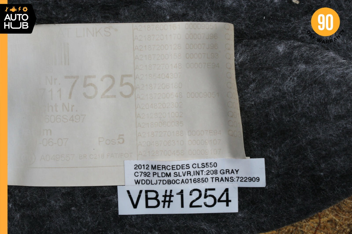 12-14 Mercedes W218 CLS550 Front Left Driver Side Interior Door Panel Gray OEM - photo 12