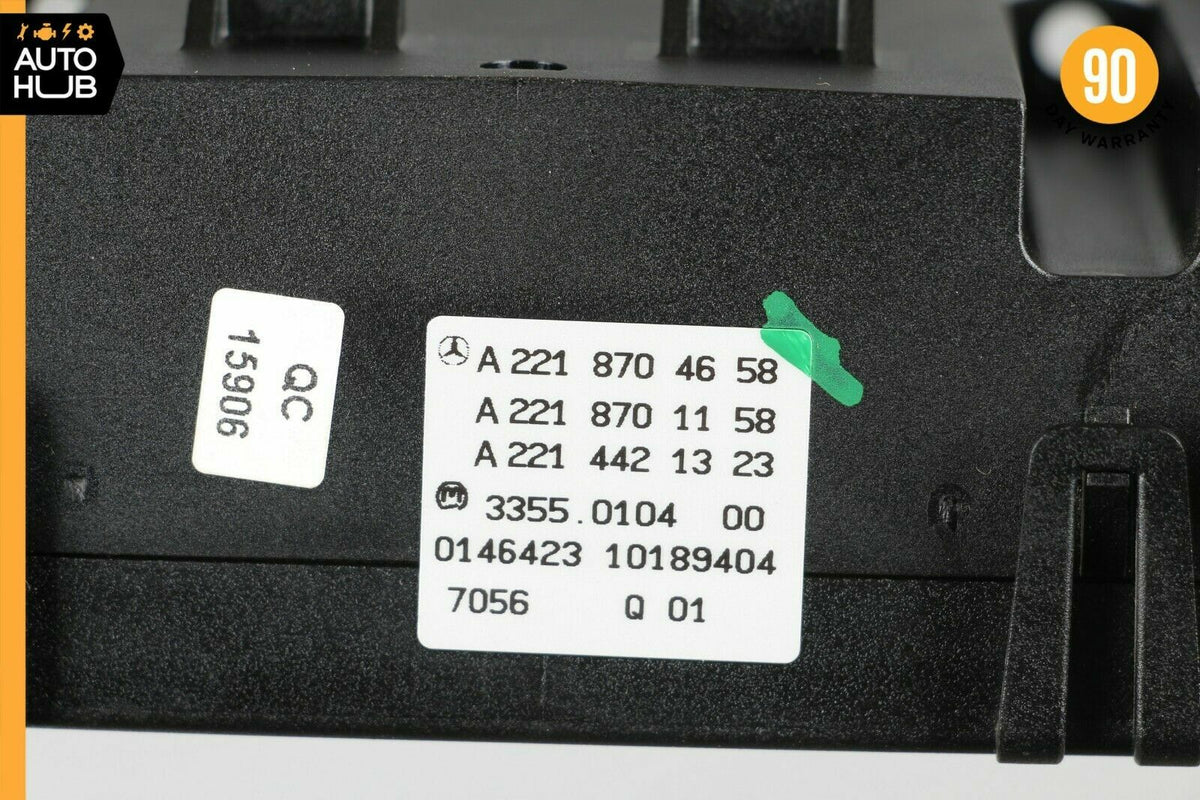 07-14 Mercedes W221 S550 CL550 S400 A/C AC Heater Climate Control Switch OEM - photo 7