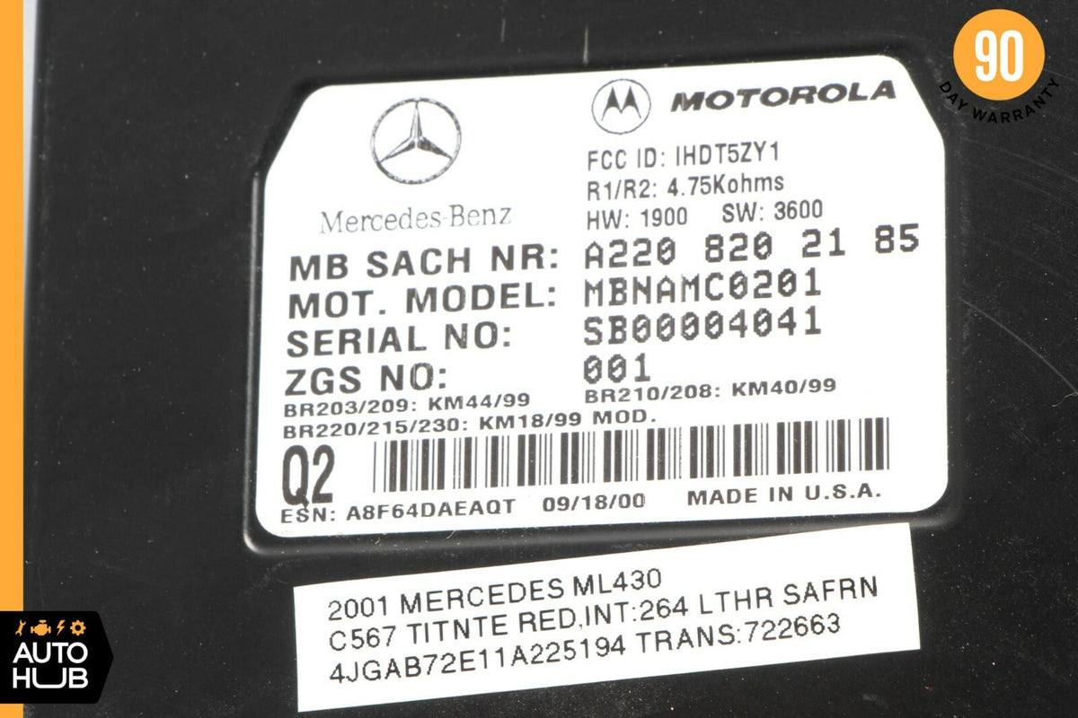 00-06 Mercedes W220 SL500 CL500 CLK500 Voice Command Control Module OEM - photo 6