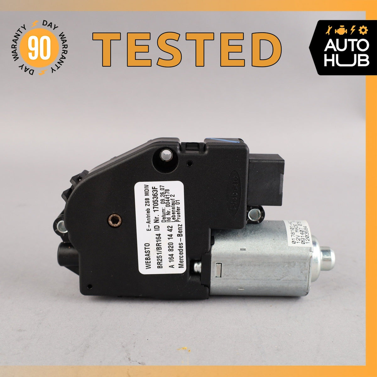 06-13 Mercedes W164 ML550 R500 Panoramic Sunroof Sun Roof Motor 1648201442 OEM - photo 1