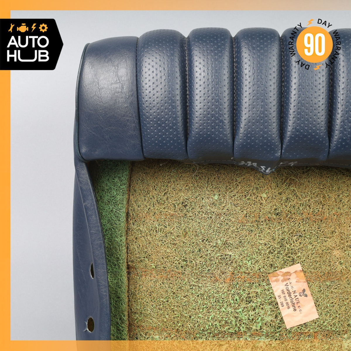 80-89 Mercedes R107 380SL 560SL Top Upper Seat Cushion Right Side Blue OEM - photo 9