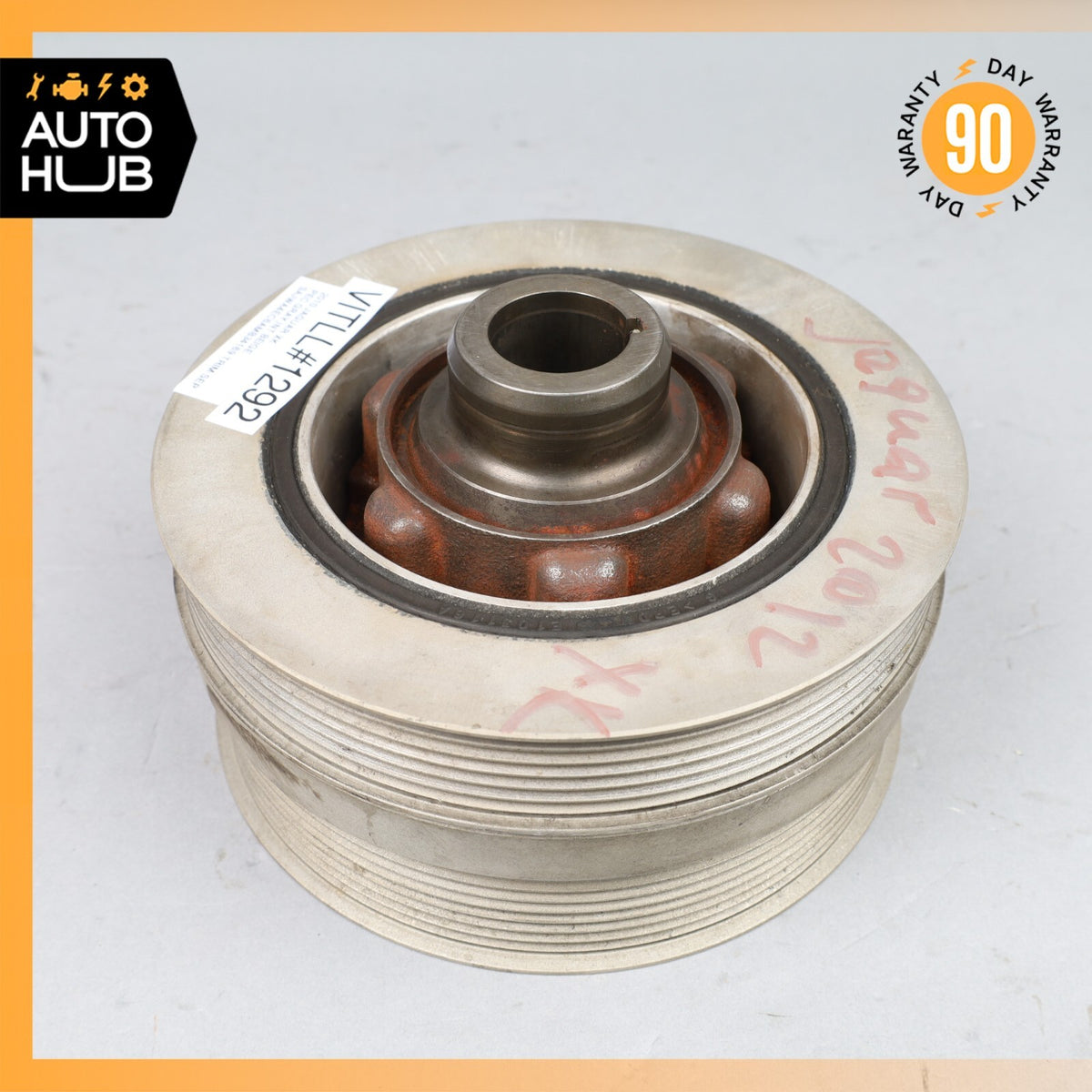 10-23 Jaguar X150 XKR / Range Rover Engine Crankshaft Balancer Pulley OEM 46k - photo 2