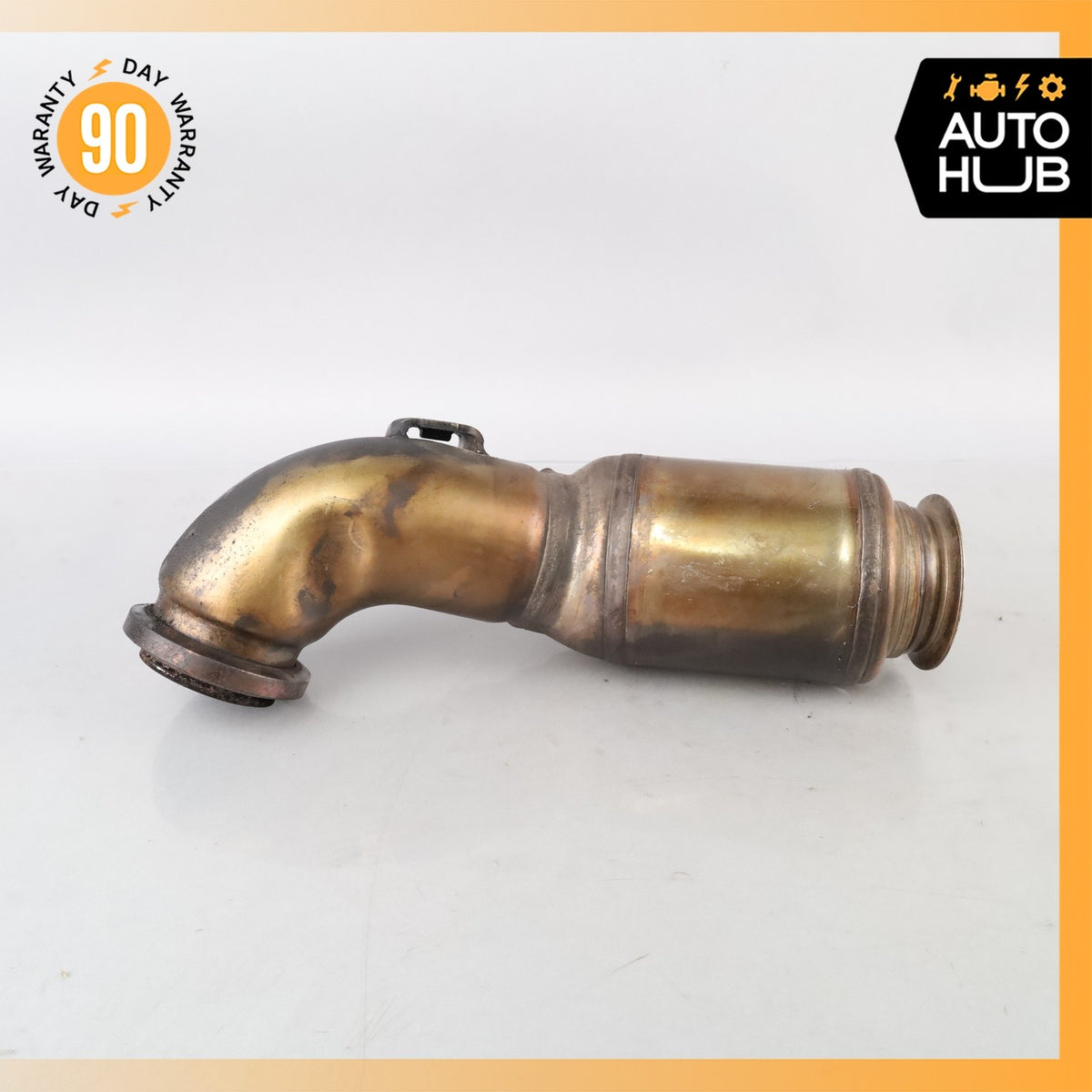 07-09 Mercedes W211 E320 CDI Engine Upper Exhaust Downpipe 2034903236 OEM - photo 5