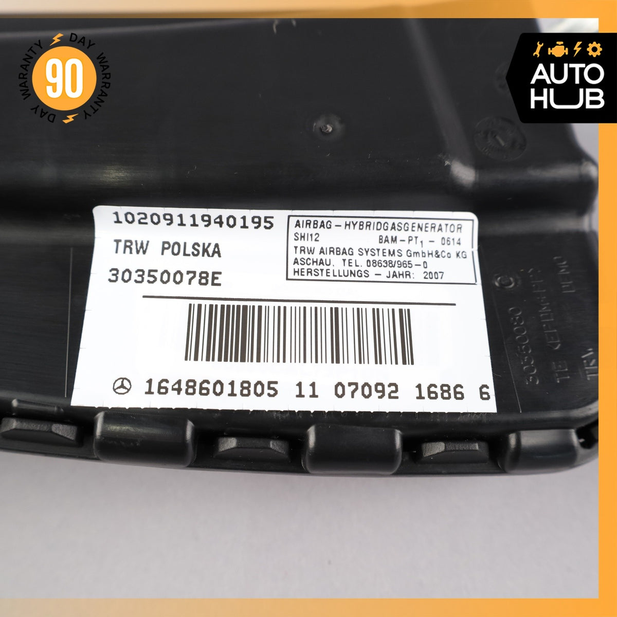 Mercedes W164 ML63 AMG GL450 Front Right Passenger Side Seat Airbag SRS OEM - photo 9