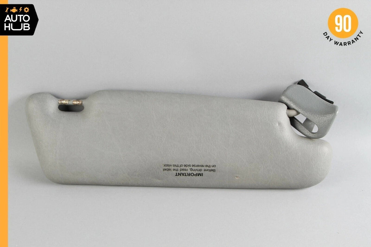 90-02 Mercedes R129 300SL SL500 Left Driver Side Sun Visor Sunvisor Gray OEM - photo 8