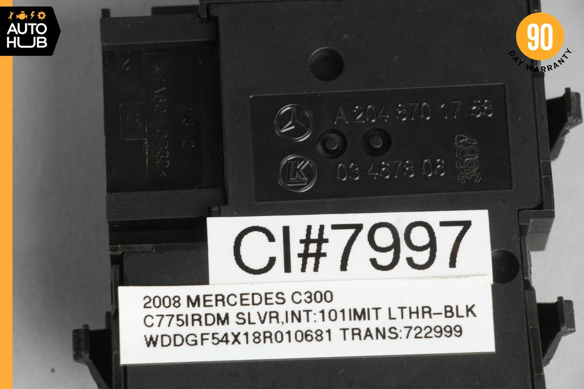 08-15 Mercedes W204 C300 C250 C350 GLK350 Front Right Seat Control Switch OEM - photo 8